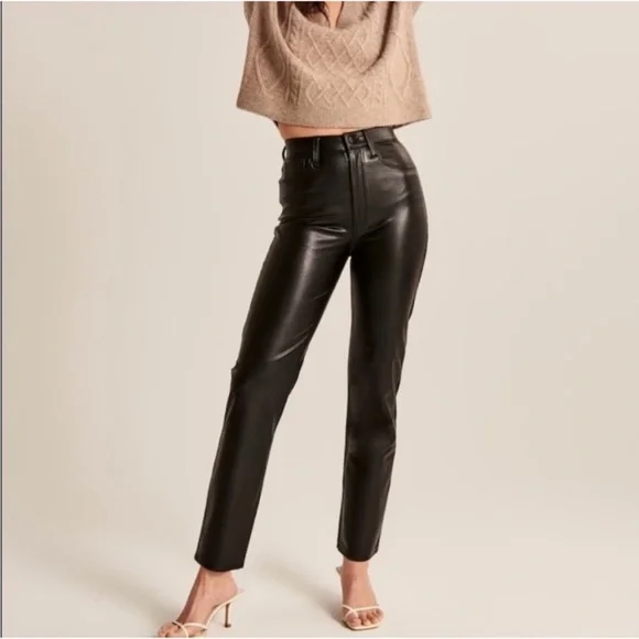 Abercrombie & Fitch Faux Leather Pants - Picture 15 of 15